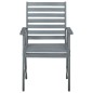 vidaXL Sillas comedor de jardín 3 uds madera maciza acacia y cojines vidaXL Sillas comedor de jardín 3 uds madera maciza acacia y cojines
