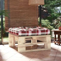 vidaXL Otomana de jardín de palets madera de pino impregnada