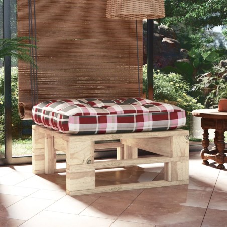 vidaXL Otomana de jardín de palets madera de pino impregnada