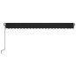 vidaXL Toldo automático LED sensor de viento gris antracita 500x350 cm vidaXL Toldo automático LED sensor de viento gris antracita 500x350 cm