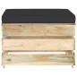 vidaXL Muebles de jardín 3 piezas con cojines madera impregnada verde vidaXL Muebles de jardín 3 piezas con cojines madera impregnada verde