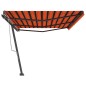 vidaXL Toldo de pie retráctil manual naranja y marrón 600x350 cm vidaXL Toldo de pie retráctil manual naranja y marrón 600x350 cm