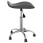 vidaXL Silla de comedor giratoria de cuero sintético gris vidaXL Silla de comedor giratoria de cuero sintético gris