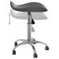 vidaXL Silla de comedor giratoria de cuero sintético gris vidaXL Silla de comedor giratoria de cuero sintético gris