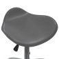 vidaXL Silla de comedor giratoria de cuero sintético gris vidaXL Silla de comedor giratoria de cuero sintético gris