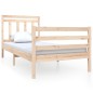 vidaXL Estructura de cama individual de madera maciza 90x190 cm vidaXL Estructura de cama individual de madera maciza 90x190 cm