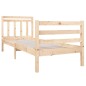 vidaXL Estructura de cama individual de madera maciza 90x190 cm vidaXL Estructura de cama individual de madera maciza 90x190 cm