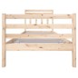 vidaXL Estructura de cama individual de madera maciza 90x190 cm vidaXL Estructura de cama individual de madera maciza 90x190 cm