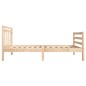 vidaXL Estructura de cama individual de madera maciza 90x190 cm vidaXL Estructura de cama individual de madera maciza 90x190 cm