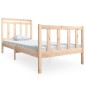 vidaXL Estructura de cama individual de madera maciza 90x190 cm vidaXL Estructura de cama individual de madera maciza 90x190 cm