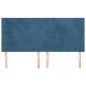 vidaXL Cabeceros 4 unidades de terciopelo azul oscuro 90x5x78/88 cm vidaXL Cabeceros 4 unidades de terciopelo azul oscuro 90x5x78/88 cm