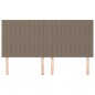 vidaXL Cabeceros 4 unidades tela gris taupe 80x5x78/88 cm vidaXL Cabeceros 4 unidades tela gris taupe 80x5x78/88 cm