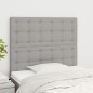 vidaXL Cabeceros 2 unidades de tela gris claro 90x5x78/88 cm vidaXL Cabeceros 2 unidades de tela gris claro 90x5x78/88 cm