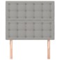 vidaXL Cabeceros 2 unidades de tela gris claro 90x5x78/88 cm vidaXL Cabeceros 2 unidades de tela gris claro 90x5x78/88 cm