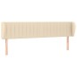 vidaXL Cabecero de tela color crema 163x23x78/88 cm vidaXL Cabecero de tela color crema 163x23x78/88 cm