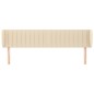 vidaXL Cabecero de tela color crema 163x23x78/88 cm vidaXL Cabecero de tela color crema 163x23x78/88 cm