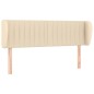 vidaXL Cabecero de tela color crema 147x23x78/88 cm vidaXL Cabecero de tela color crema 147x23x78/88 cm
