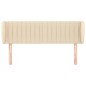 vidaXL Cabecero de tela color crema 147x23x78/88 cm vidaXL Cabecero de tela color crema 147x23x78/88 cm