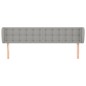 vidaXL Cabecero de tela gris claro 203x23x78/88 cm vidaXL Cabecero de tela gris claro 203x23x78/88 cm