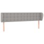 vidaXL Cabecero de tela gris claro 183x23x78/88 cm vidaXL Cabecero de tela gris claro 183x23x78/88 cm
