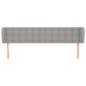 vidaXL Cabecero de tela gris claro 183x23x78/88 cm vidaXL Cabecero de tela gris claro 183x23x78/88 cm