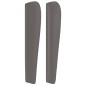 vidaXL Cabecero con orejas cuero sintético gris 163x23x118/128cm