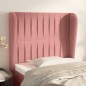 vidaXL Cabecero con orejas de terciopelo rosa 83x23x118/128 cm vidaXL Cabecero con orejas de terciopelo rosa 83x23x118/128 cm