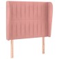 vidaXL Cabecero con orejas de terciopelo rosa 83x23x118/128 cm vidaXL Cabecero con orejas de terciopelo rosa 83x23x118/128 cm