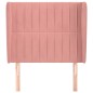 vidaXL Cabecero con orejas de terciopelo rosa 83x23x118/128 cm vidaXL Cabecero con orejas de terciopelo rosa 83x23x118/128 cm