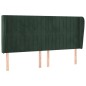 vidaXL Cabecero con orejas de terciopelo verde oscuro 183x23x118/128cm vidaXL Cabecero con orejas de terciopelo verde oscuro 183x23x118/128cm