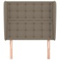 vidaXL Cabecero con orejas de tela gris taupe 103x23x118/128 cm vidaXL Cabecero con orejas de tela gris taupe 103x23x118/128 cm