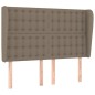 vidaXL Cabecero con orejas de tela gris taupe 147x23x118/128 cm vidaXL Cabecero con orejas de tela gris taupe 147x23x118/128 cm