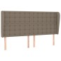 vidaXL Cabecero con orejas de tela gris taupe 163x23x118/128 cm vidaXL Cabecero con orejas de tela gris taupe 163x23x118/128 cm
