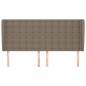 vidaXL Cabecero con orejas de tela gris taupe 163x23x118/128 cm vidaXL Cabecero con orejas de tela gris taupe 163x23x118/128 cm