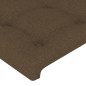 vidaXL Cabecero con orejas de tela marrón oscuro 163x23x118/128 cm vidaXL Cabecero con orejas de tela marrón oscuro 163x23x118/128 cm