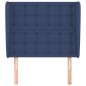 vidaXL Cabecero con orejas de tela azul 93x23x118/128 cm vidaXL Cabecero con orejas de tela azul 93x23x118/128 cm