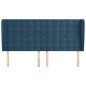 vidaXL Cabecero con orejas de terciopelo azul oscuro 183x23x118/128 cm vidaXL Cabecero con orejas de terciopelo azul oscuro 183x23x118/128 cm