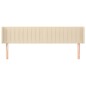 vidaXL Cabecero de tela color crema 203x16x78/88 cm vidaXL Cabecero de tela color crema 203x16x78/88 cm