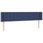 vidaXL Cabecero de tela azul 203x16x78/88 cm vidaXL Cabecero de tela azul 203x16x78/88 cm