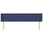 vidaXL Cabecero de tela azul 203x16x78/88 cm vidaXL Cabecero de tela azul 203x16x78/88 cm