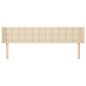 vidaXL Cabecero de tela color crema 163x16x78/88 cm vidaXL Cabecero de tela color crema 163x16x78/88 cm