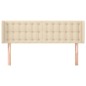 vidaXL Cabecero de tela color crema 147x16x78/88 cm vidaXL Cabecero de tela color crema 147x16x78/88 cm