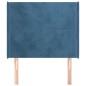 vidaXL Cabecero con orejas de terciopelo azul oscuro 93x16x118/128 cm vidaXL Cabecero con orejas de terciopelo azul oscuro 93x16x118/128 cm