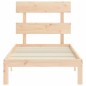vidaXL Estructura de cama con cabecero madera maciza 90x200 cm vidaXL Estructura de cama con cabecero madera maciza 90x200 cm