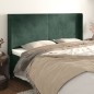 vidaXL Cabecero con orejas de terciopelo verde oscuro 183x16x118/128cm vidaXL Cabecero con orejas de terciopelo verde oscuro 183x16x118/128cm