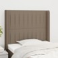 vidaXL Cabecero con orejas de tela gris taupe 93x16x118/128 cm vidaXL Cabecero con orejas de tela gris taupe 93x16x118/128 cm