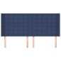 vidaXL Cabecero con orejas de tela azul 163x16x118/128 cm vidaXL Cabecero con orejas de tela azul 163x16x118/128 cm