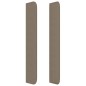 vidaXL Cabecero con orejas de tela gris taupe 183x16x118/128 cm vidaXL Cabecero con orejas de tela gris taupe 183x16x118/128 cm