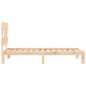 vidaXL Estructura de cama individual con cabecero madera maciza vidaXL Estructura de cama individual con cabecero madera maciza
