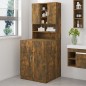 vidaXL Armario de lavadora madera contrachapada color roble ahumado vidaXL Armario de lavadora madera contrachapada color roble ahumado